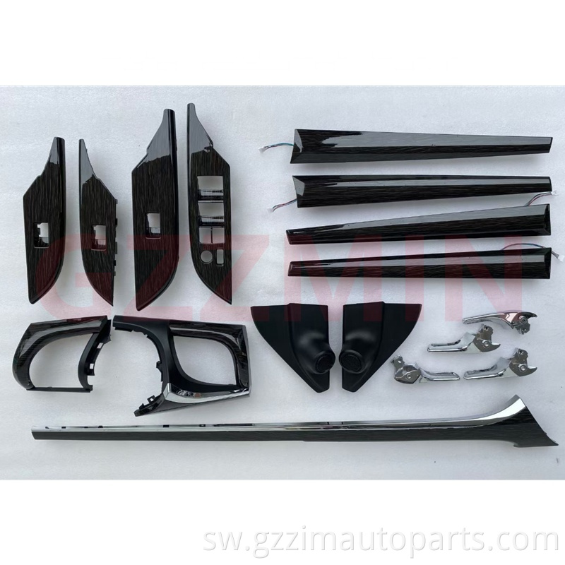 New Item For Hilux Revo 2015 2021 Carbon Fiber Look Color Full Interior Accessories Dash Trim Kit Cover1